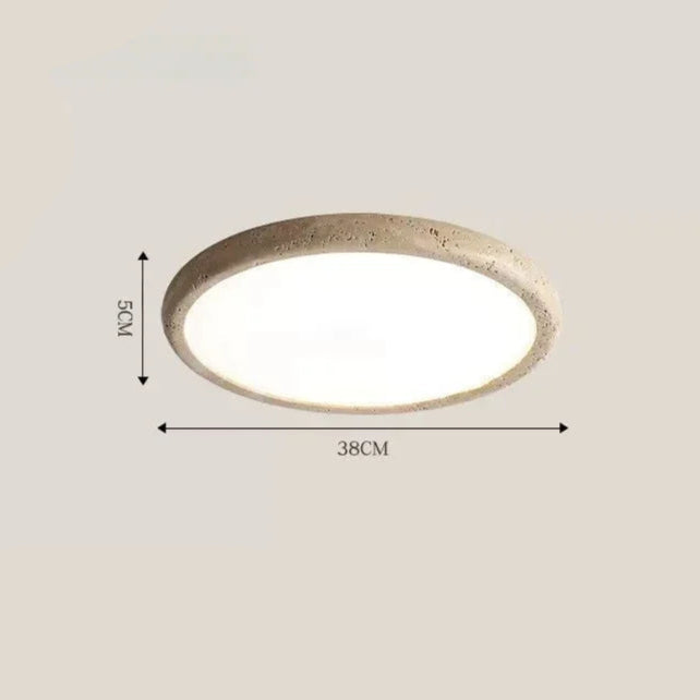 Jade Travertine Stone Ceiling Light