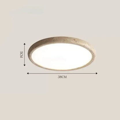 Jade Travertine Stone Ceiling Light