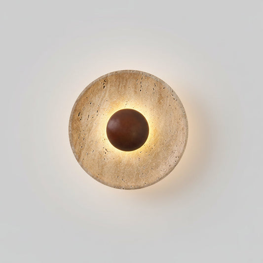 Iris Travertine Stone Wall Lamp