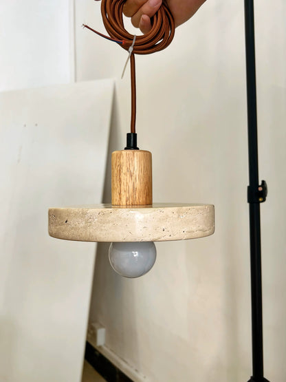 Elise Travertine Stone Pendant Light