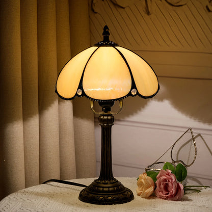 Tiffany Petal Stained Glass Table Lamp