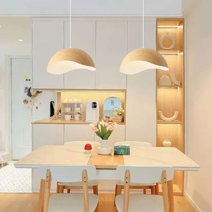 Bravon Wood Style Organic Pendant Light