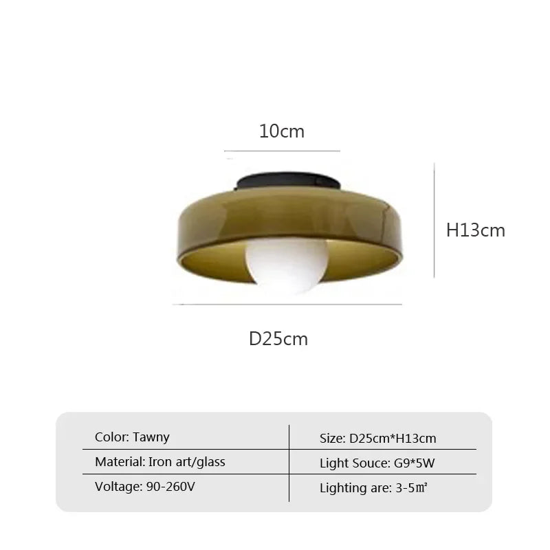 Solara Glass Ceiling Light