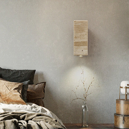 Sanchez Travertine Stone Wall Lamp