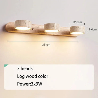 Travertine Stone Mirror Wall Lamp