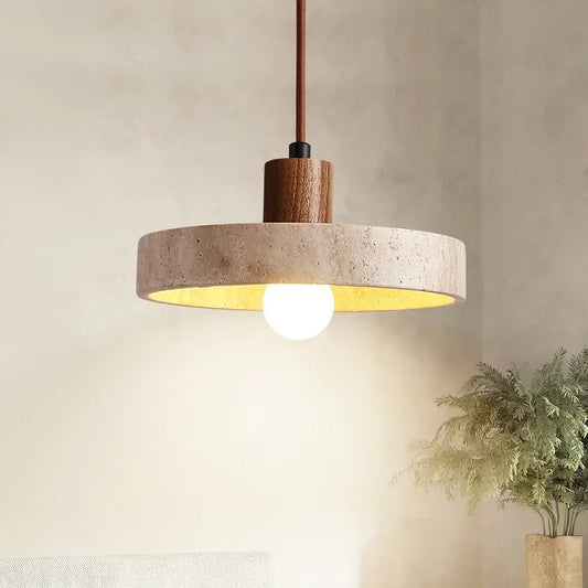 Elise Travertine Stone Pendant Light